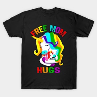 Free Mom Hugs LGBT Gay Pride T-Shirt